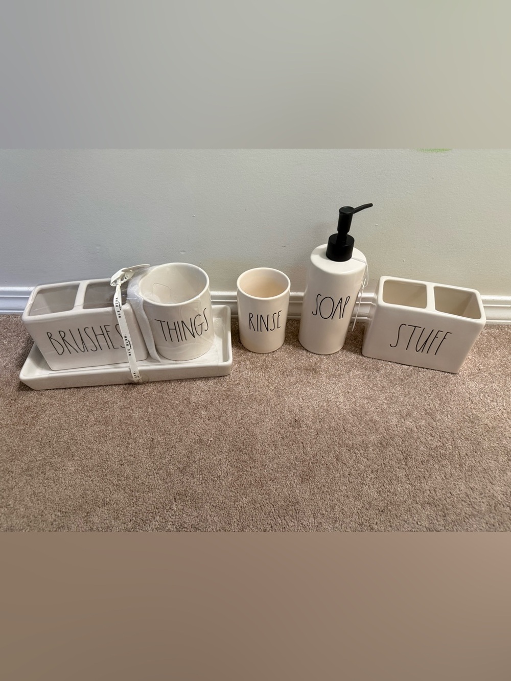Rae Dunn Bathroom Set